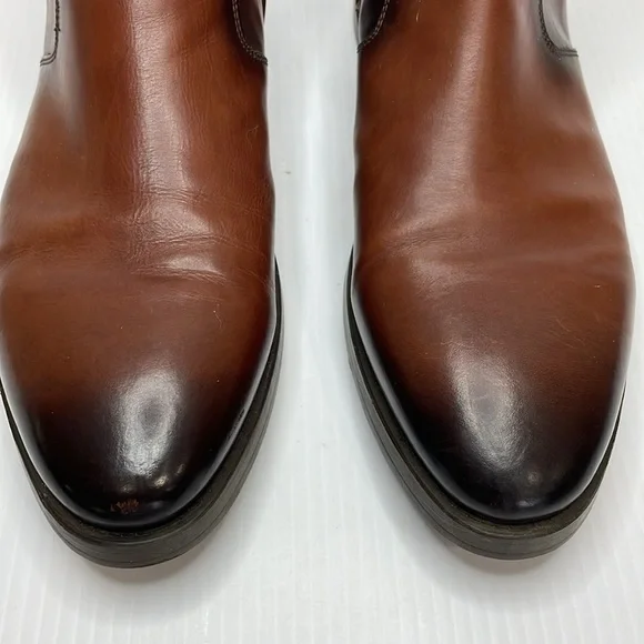 To Boot New York Men’s Sz 11.5 Rosemont Marrone Burnished Leather Boot Brown Zip - Picture 4 of 15